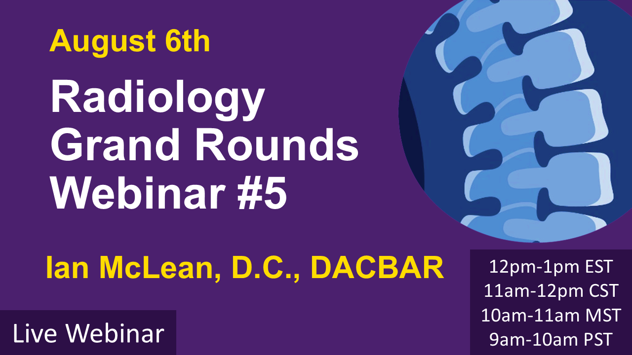 #1 Palmer Online: #5 Grand Rounds Radiology Webinar 2026